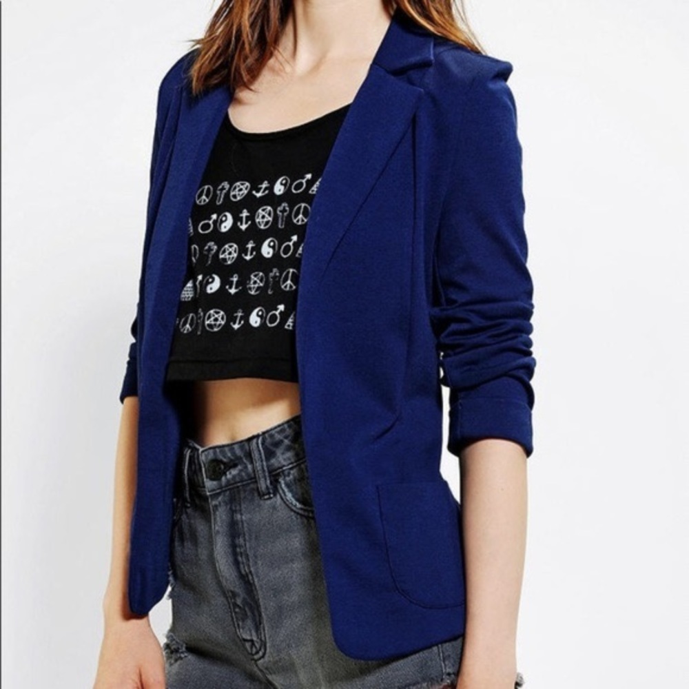 Sparkle & Fade Knit blazer